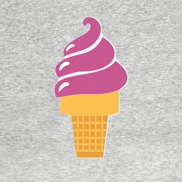 soft serve ice cream cone by victoriaarden